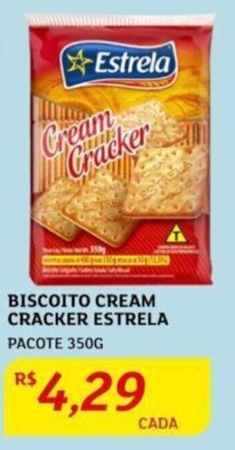 Assaí Atacadista BISCOITO CREAM CRACKER ESTRELA PACOTE 350G oferta