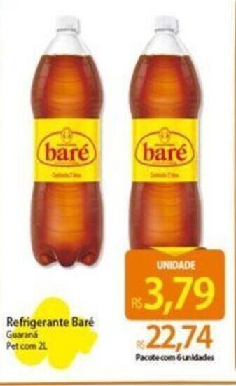 Atacadão Refrigerante Baré Guaraná Pet com 2L oferta