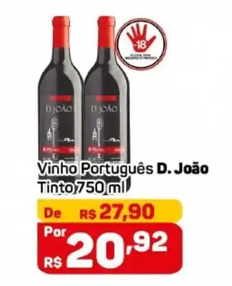 Vinho portugues D. Joao I 750ml