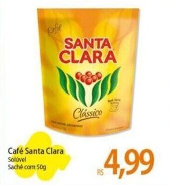 Atacadão Café Santa Clara Solúvel Sachê com 50g oferta