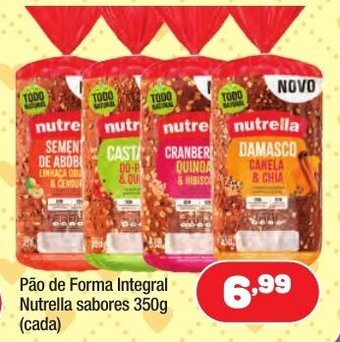 Costazul Supermercados Pao de Forma Integral Nutrella sabores 350g (cada) oferta