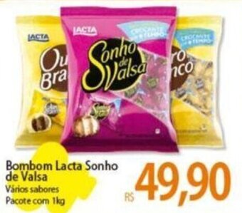 Atacadão Bombom Lacta Sonho de Valsa Vários sabores Pacote com 1kg oferta