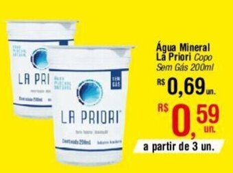 Fort Atacadista Água Mineral Lă Priori Copo Sem Gás 200ml oferta