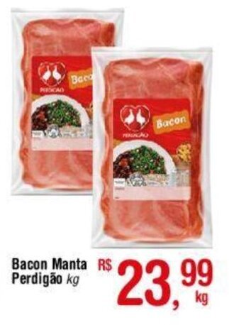 Fort Atacadista Bacon Manta Perdigão kg oferta