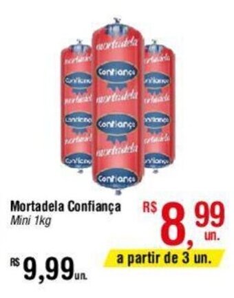 Fort Atacadista Mortadela Confiança Mini 1kg oferta