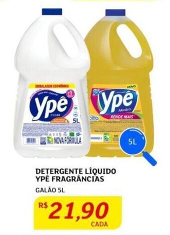 Assaí Atacadista DETERGENTE LÍQUIDO YPE FRAGRÂNCIAS GALÃO 5L oferta