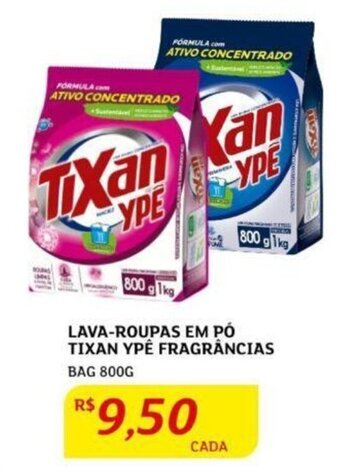 Assaí Atacadista LAVA-ROUPAS EM PÓ TIXAN YPE FRAGRÂNCIAS BAG 800G oferta