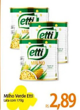 Milho Verde Etti Lata com 170g