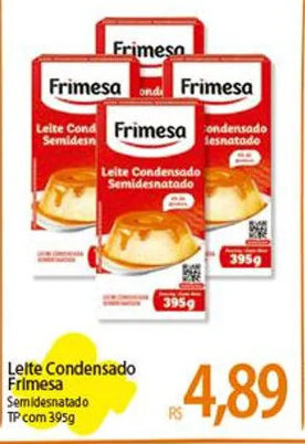 Atacadão Lelte Condensado Frimesa Semidesnatado TP com 395g oferta