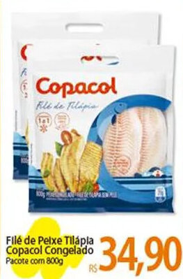 Atacadão Filé de Peixe Tilápia Copacol Congelado Pacote com 800g oferta