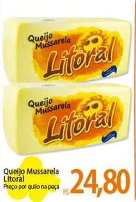 Atacadão Queljo Mussarela Litoral Preço por quilo na peça oferta