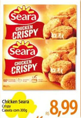 Atacadão Chicken Seara Crispy Caixeta com 300g oferta