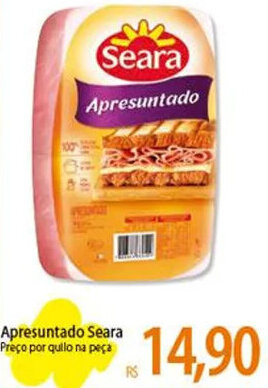 Atacadão Apresuntado Seara Preço por quilo na peça oferta