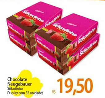 Chocolate Neugebauer Stikadinho Display com 32 unidades