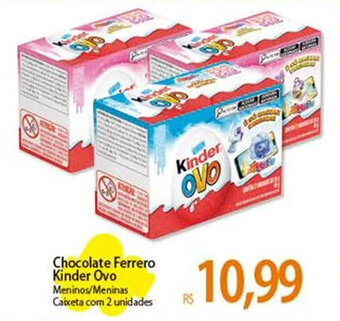 Atacadão Chocolate Ferrero Kinder Ovo Meninos/Meninas Caixeta com 2 unidades oferta
