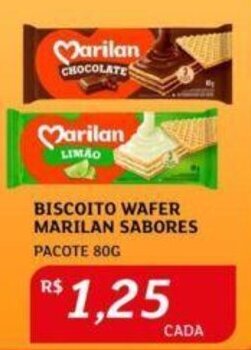 Assaí Atacadista BISCOITO WAFER MARILAN SABORES PACOTE 80G oferta
