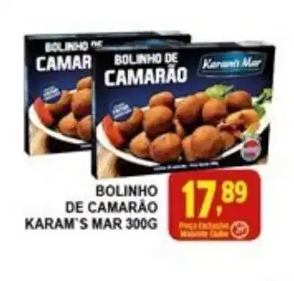 Federzoni Supermercados Bolinho de camarao Karam's Mar 300g oferta