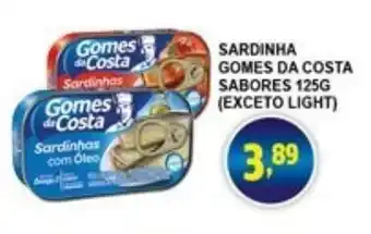 Federzoni Supermercados Sardinha Gomes da Costa 125g oferta