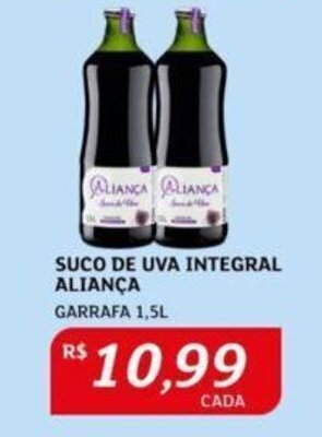 Assaí Atacadista SUCO DE UVA INTEGRAL ALIANÇA GARRAFA 1,5L oferta
