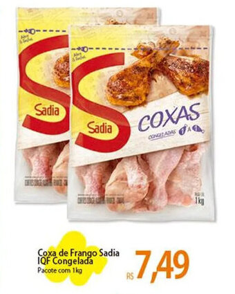Atacadão Coxa de Frango Sadia IQF Congelada Pacote com 1kg oferta