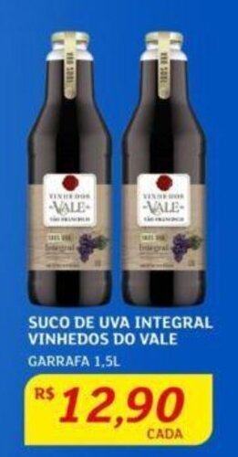 Assaí Atacadista SUCO DE UVA INTEGRAL VINHEDOS DO VALE GARRAFA 1.5L oferta