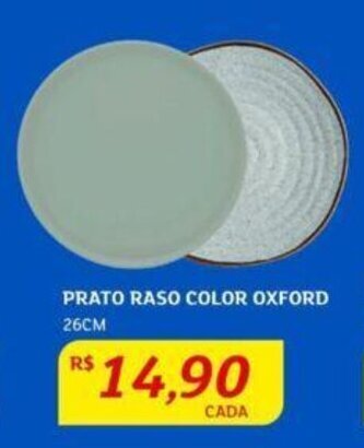 Assaí Atacadista PRATO RASO COLOR OXFORD 26CM oferta