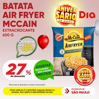 Dia BATATA AIR FRYER MCCAIN EXTRACROCANTE 600G oferta