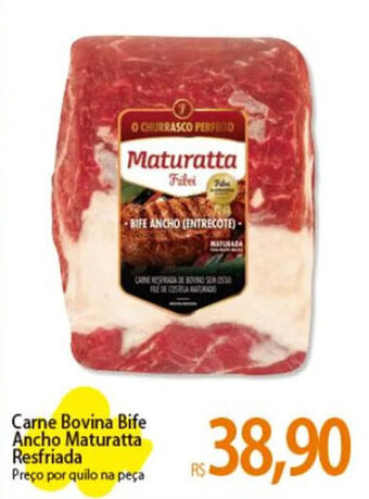 Atacadão Carne Bovina Bife Ancho Maturatta Resfriada Preço por quilo na peça oferta