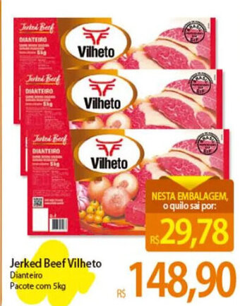 Atacadão Jerked Beef Vilheto Dianteiro Pacote com 5kg oferta