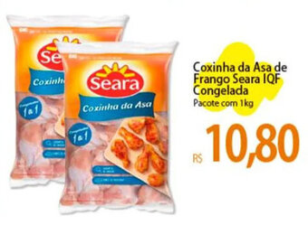 Atacadão Coxinha da Asa de Frango Seara IQF Congelada Pacote com 1kg oferta