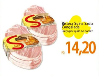 Atacadão Bisteca Suína Sadia Congelada Preço por quilo no pacote oferta