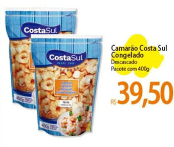 Atacadão Camarão Costa Sul Congelado Descascado Pacote com 400g oferta