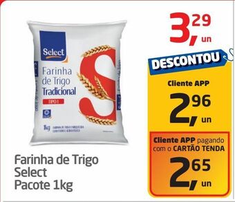 Tenda Atacado Farinha de trigo select pacote 1kg oferta