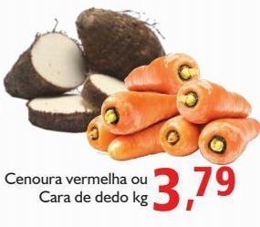 Supermercados ABC Cenoura vermelha ou cara de dedo kg oferta