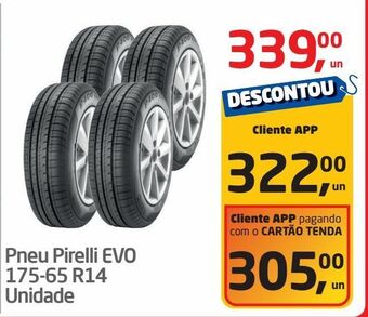 Tenda Atacado Pneu pirelli evo 175-65 r14 unidade oferta
