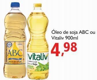 Supermercados ABC Óleo de soja abc ou vitaliv 900ml oferta