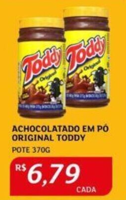 Assaí Atacadista ACHOCOLATADO EM PÓ ORIGINAL TODDY POTE 370G oferta