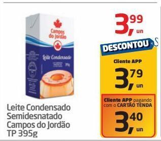 Tenda Atacado Leite condensado semidesnatado campos do jordão tp 395g oferta