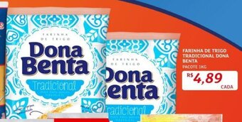 Assaí Atacadista FARINHA DE TRIGO TRADICIONAL DONA BENTA PACOTE 1KG oferta