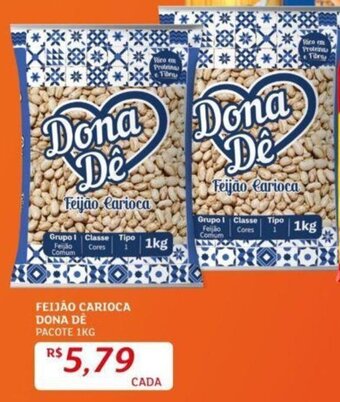 Assaí Atacadista FEIJÃO CARIOCA DONA DE PACOTE 1KG oferta