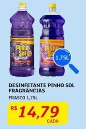 Assaí Atacadista DESINFETANTE PINHO SOL FRAGRANCIAS FRASCO 1,75L oferta