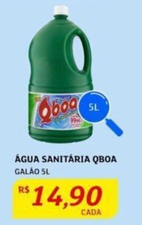 Assaí Atacadista ÁGUA SANITÁRIA QBOA GALÁO 5L oferta