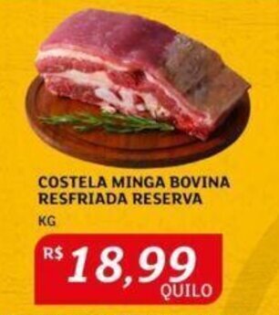 Assaí Atacadista COSTELA MINGA BOVINA RESFRIADA RESERVA KG oferta