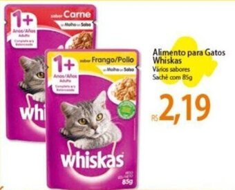 Atacadão Alimento para Gatos Whiskas Vários sabores Saché com 85g oferta