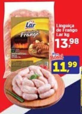 Rossi Supermercado Linguiça de Frango Lar kg oferta