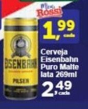 Rossi Supermercado Cerveja Eisenbahn Puro Malte lata 269ml oferta