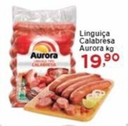 Rossi Supermercado Linguiça Calabresa Aurora kg oferta