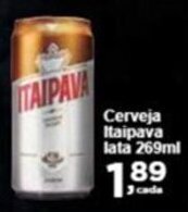 Rossi Supermercado Cerveja Itaipava lata 269ml oferta