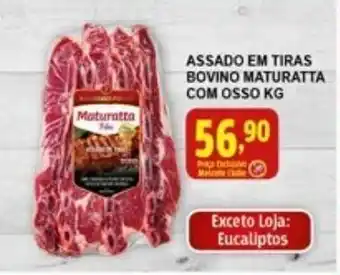 Federzoni Supermercados Assado em Tiras Bovino Maturatta com Osso 1kg oferta