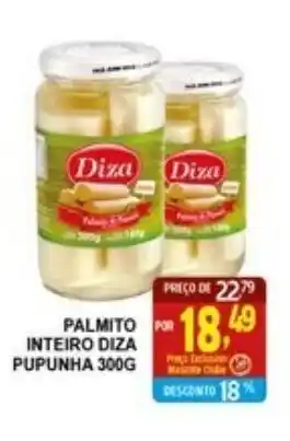 Palmito Inteiro Diza Pupunha 300g